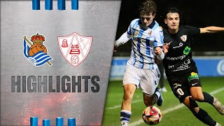 HIGHLIGHTS  2ª RFEF  J16  Real Sociedad C 01 UD Barbastro  Zubieta [upl. by Laktasic]