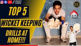 Top 5 Wicket keeping Drills at home  Stumping and Catching drills  Wicket Keeping Tips [upl. by Lerred180]