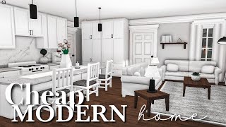 Cheap Modern Home Bloxburg Speedbuild 20k [upl. by Akeit838]