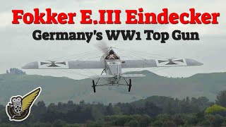 WW1 Fokker EIII Eindeckers Short Takeoff Roll [upl. by Conal]