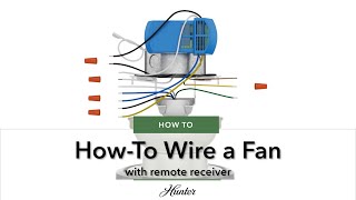 How to Wire a Ceiling Fan with a Remote Receiver [upl. by Barton]