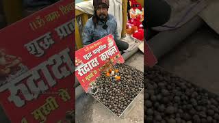 हरिद्वार का अनोखा फल fruit haridwar rudraksha shiva streetfoodindia ytshort shorts viral [upl. by Eibo]