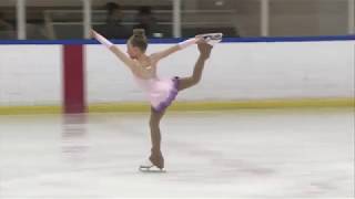 6 Year Old Madison Rapkine 2019 La Jolla Open Championships High Beginner Free Skate [upl. by Aeynod640]