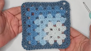 Crochet How to Crochet The Mitered Corner Granny Square Quick and Easy [upl. by Carl447]