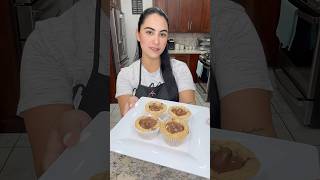 Tacitas de Galleta rellenas de Nutella🍪🌰 nutella chocolate cookies fyp recetas [upl. by Latsryk343]