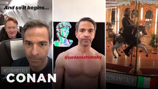 Conan amp Jordans Instagram Stories From ConanItaly  CONAN on TBS [upl. by Yekim]