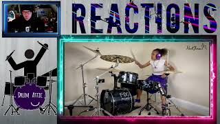 Nandi Bushell  Everlong Foo Fighters Drum Cover reaction [upl. by Brittany463]