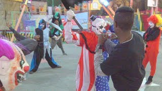 CLOWNS VS PARKOUR  The Mannequin Challenge Part 2 [upl. by Ewer154]