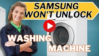 Samsung Washer Wont Unlock [upl. by Signe]