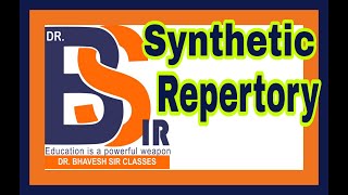 Synthetic Repertory  Repertory Homoeopathy  DrBhavesh Sir Classes [upl. by Heppman272]