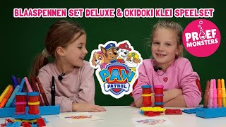 🐾 PAW Patrol Blaaspennen Set Deluxe amp OkiDoki Klei Speelset Proefmonsters in Actie [upl. by Akined]