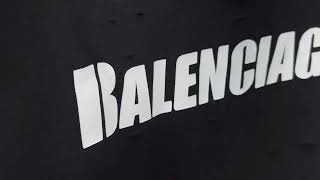 Balenciaga Caps SS22 logo holeeffect fleece sweatshirt659403TKVB61070 [upl. by Aitnauq]