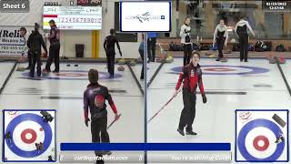 Warren Cross vs Guy Algot  Draw 5  Curling Alberta Mixed Provincial Championship [upl. by Bokaj]