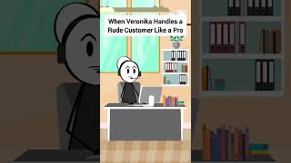 When Veronika Handles a Rude Customer Like a Pro animation funnyvideo gplus comedy [upl. by Alastair230]