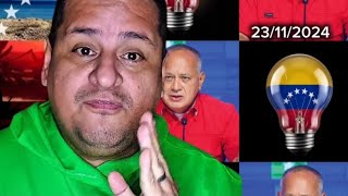 DIOSDADO CABELLO AFIRMO QUE MARIA CORINA ES LA CULPABLE DE QUE NO HAYA LUZ EN MARGARITA [upl. by Aicenaj676]