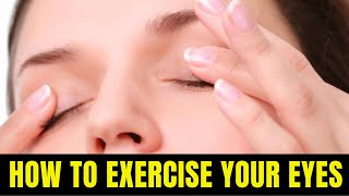 Eye care  How to exercise your eyes  how to do eyelid massage  vision care  3rd eye [upl. by Freddi256]