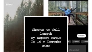 How to Convert Shorts into FullLength YouTube Videos Aspect Ratio Tutorial [upl. by Bertold]