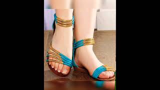 latest sandal designs new fashion 2024viralvideo [upl. by Nonnahsal428]