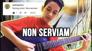 Rotting Christ  Non Serviam Guitar Cover  Alex Kirov [upl. by Idroj]