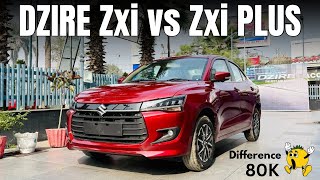 Dzire Zxi vs Zxi Plus  New Gen Dzire zxi vs zxi plus [upl. by Meadows]