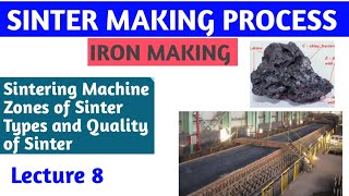 Sinter Making Process ironmaking metallurgy [upl. by Snehpets]