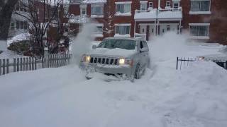 2009 Jeep SRT8 Plowing Snow [upl. by Halyhs]