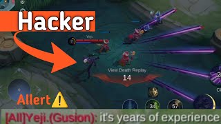 MET A HACKER FIRST TIME IN 7 YEARS OF PLAYING MOBILE LEGENDS moonton mlbbhack [upl. by Delos]