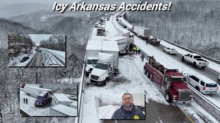 01052024 Winslow AR  Snow Difficult Travel w SOT [upl. by Woodford]