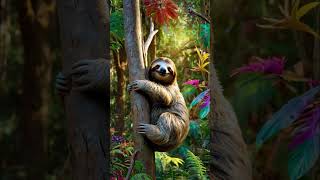 The Sleepy Sloth Facts amp Fun ai anime cartoon animation funny jokes story [upl. by Assili]