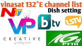 vinasat 132° new channel list update  Dish setting  2 feet dish antena [upl. by Niessuh708]