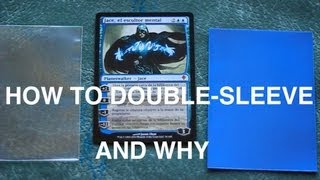 How To DoubleSleeve Your Magic The Gathering Cards AND WHY MTG [upl. by Ettenom878]