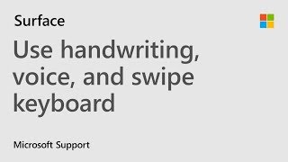 How to use handwriting voice and swipe keyboard in Windows 10  Microsoft [upl. by Ahsets]