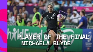 quotOther teams hopefully cant keep upquot  Michaela Blyde  Hong Kong HSBC SVNS Player of the Final [upl. by Shirk]