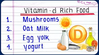 Healthy amp Richest Vitamin D Foods  vitamin d foods list  10 Foods to Eat for Vitamin D [upl. by Yesor]