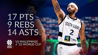 Carlik Jones 17 pts 9 rebs 14 asts vs Philippines World Cup 2023 [upl. by Shandeigh]