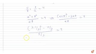 alpha beta are roots of lambda  x2  x  x  5  0 If lambda1 and lambda 2 are the [upl. by Monie]