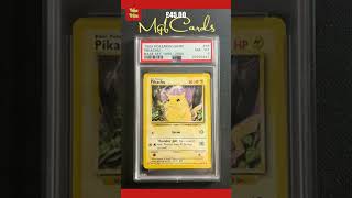 WOTC Pokemon Card yellow cheeks Pikachu 4th Print Base set PSA 8 [upl. by Nnaik]