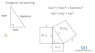 Matematikk 1P Geometri  Pytagoras læresetning [upl. by Eterg]