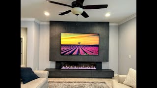 Sideline Infinity 3Sided Electric Fireplace installation video done by Joe McKinnon [upl. by Rush]