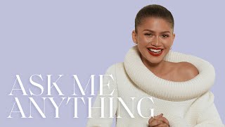 Zendaya On Her InNOut Order Last Show Binged amp Styling w Law Roach  Ask Me Anything  ELLE [upl. by Akitan]