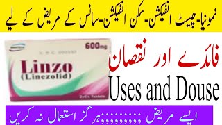 Linzo 600 mg tablet Linezolid tablets IP 600 mg in HindiUrdupowerful antibioticuses and douse [upl. by Oiralih]