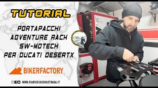 TUTORIAL ⚙️ PORTAPACCHI SWMOTECH PER DUCATI DESERTX swmotechit SWMOTECH [upl. by Gilson]