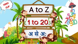 Nursery class teaching  Alphabets abc song  Numbers  Preschool Learning  toppo kids [upl. by Enilarac]