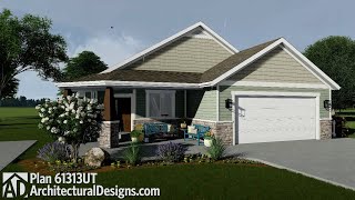 Architectural Designs  House Plan 61313UT Virtual Walkthrough Tour [upl. by Tipton]