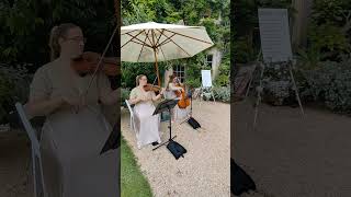 Hornpipe In D  GF Handel performed by Serenity String Duo at Hanham Court Gardens violin cello [upl. by Girvin220]