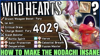 The Best Nodachi Build  Weapon amp Armor Skills Guide  INSANE Damage  Kemono amp Human  Wild Hearts [upl. by Fink]