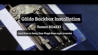 Ibanez Göldo Backbox Installation  How to Setup Your FloydRose Style Tremolo [upl. by Aicenat]