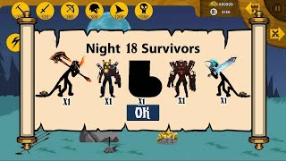 NIGHT 18 SURVIVORS UNLOCKED FREE ALL BOSS SPEAKERMAN TITAN MILTARY ITEMS  HACK STICK WAR LEGACY [upl. by Mosley214]