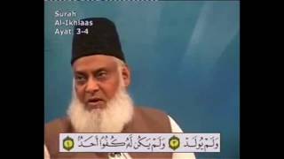 112 Surah Ikhlas Dr Israr Ahmed Urdu [upl. by Sotnas]