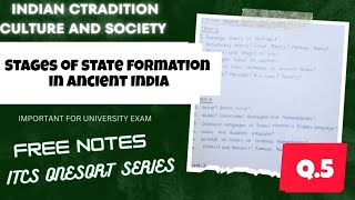 Stages of state formation in ancient India itcs  onesort series cse wale [upl. by Jarlath]